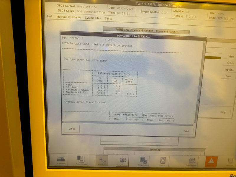 ASML Twinscan XT 1700 i Immersion Scanner