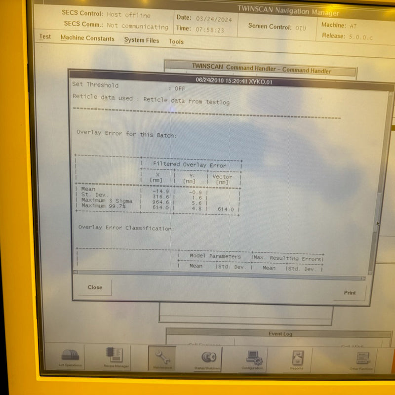 ASML Twinscan XT 1700 i Immersion Scanner