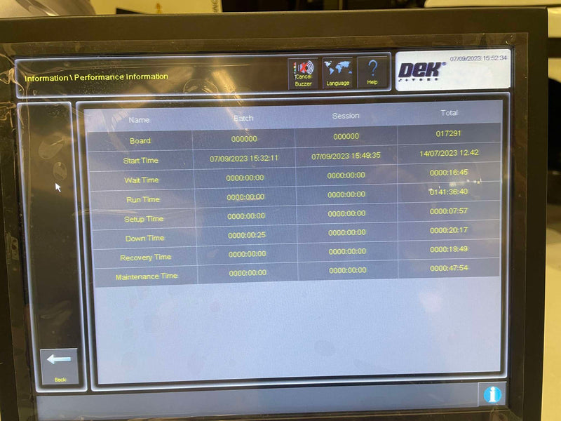 Dek Horizon 03 iX Solder Paste Printer