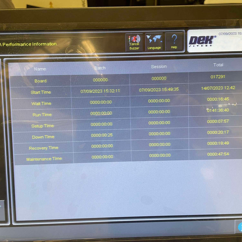 Dek Horizon 03 iX Solder Paste Printer