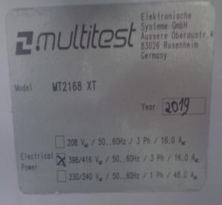 Multitest MT 2168 XT Handler