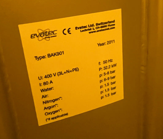 Evatec BAK 901 HP