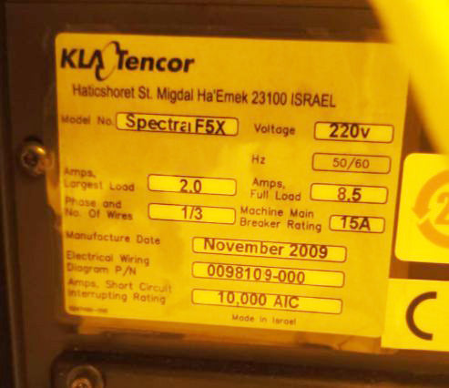 KLA ASET F 5 X Thin Film Measurement
