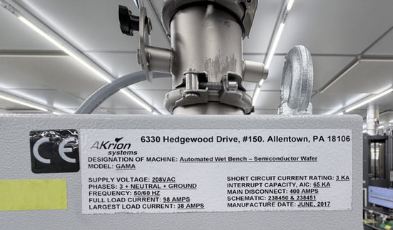 Akrion Gamma Wet Bench