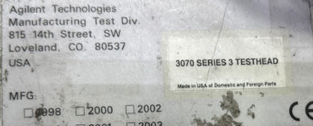Keysight / Agilent 3070 Series 3 ICT (In Circuit Tester)