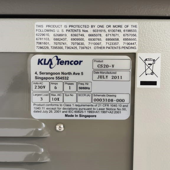 KLA Candela CS 20 Surface Inspection System