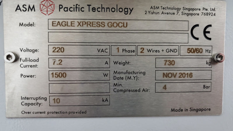 ASM Eagle Express GoCu Wire Bonder