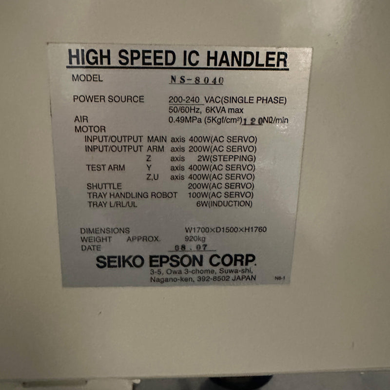 Seiko / Epson NS 8040 Handler