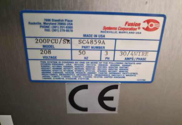 Axcelis / Fusion 200 PCU / SR