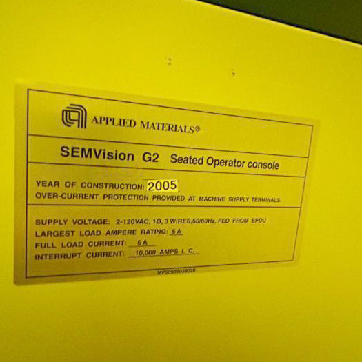 Applied Materials SEMVision G 2 SEM (Scanning Electron Microscope)