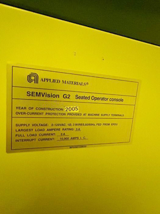 Applied Materials SEMVision G 2 SEM (Scanning Electron Microscope)