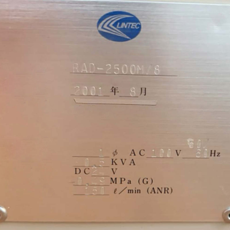 Lintec RAD 2500 M / 8 Wafer Mounter