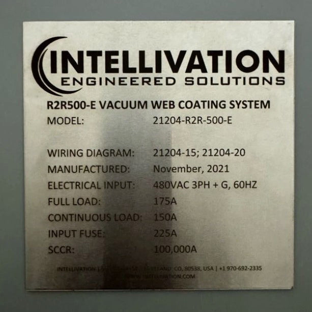 Intellivation R 2 R 500 E Vacuum Web Coating System
