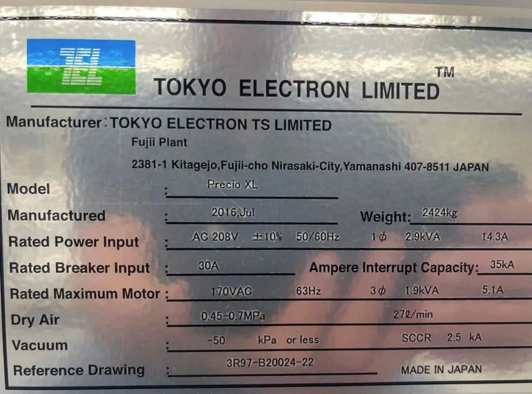 Tel Precio XL Automatic Wafer Prober