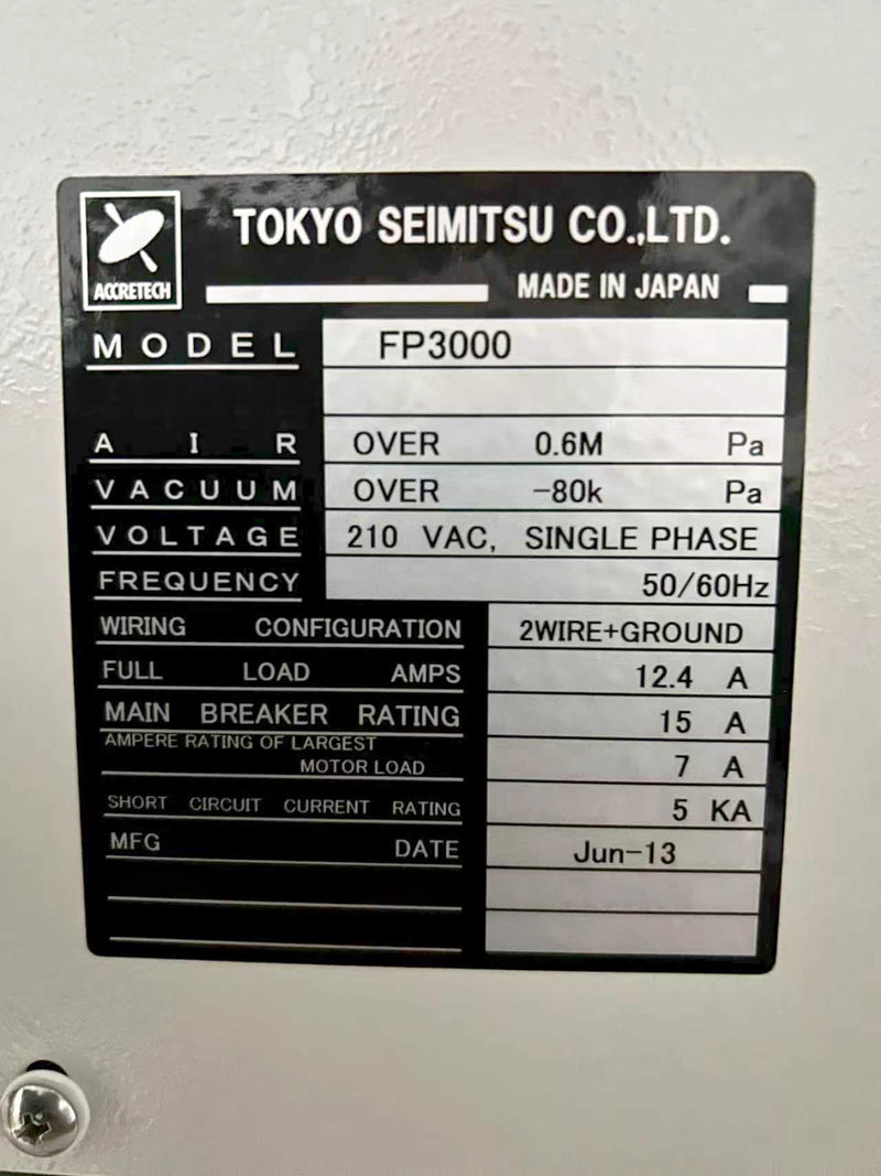 Accretech / TSK FP 3000 Prober