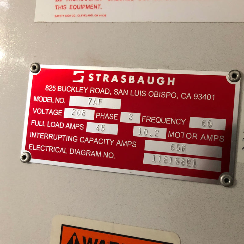 Strasbaugh 7 AF Grinder
