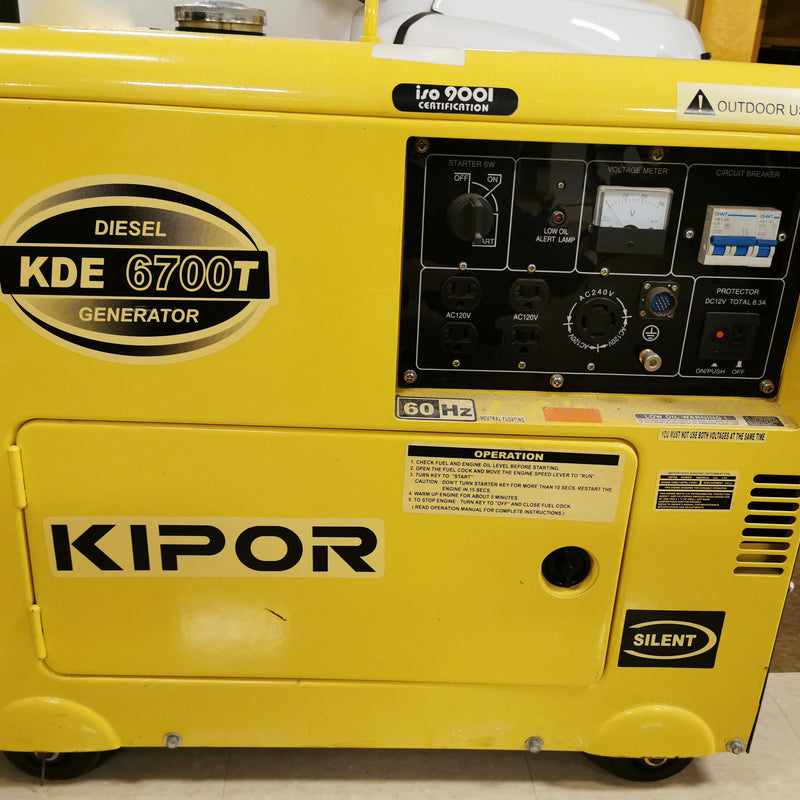 Kipor KDE 6700 T Mobile Diesel Gun