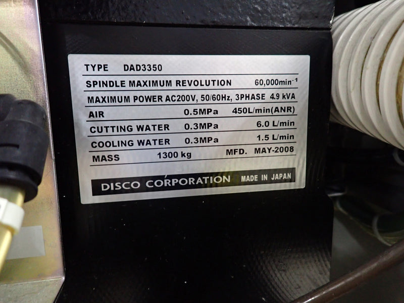 Disco DAD 3350 Automatic Dicing Saw