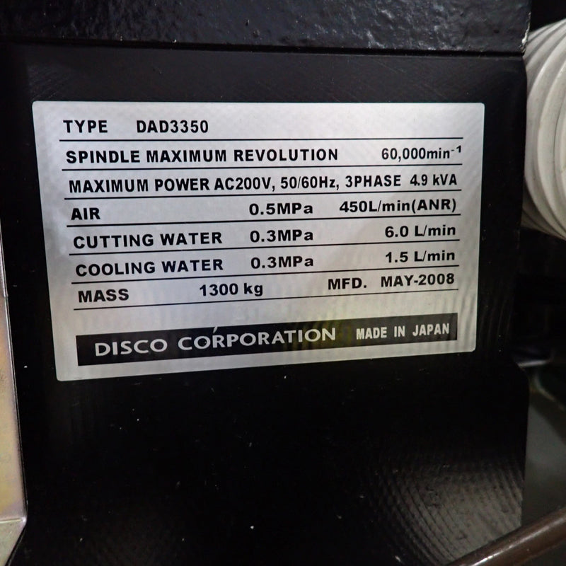 Disco DAD 3350 Automatic Dicing Saw