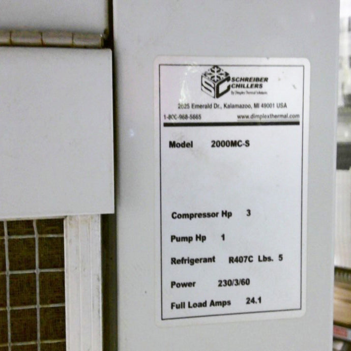 Schreiber 2000 MC-S Chiller