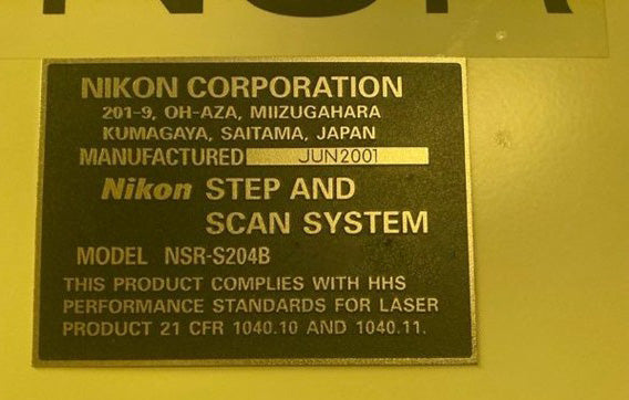 Nikon NSR S 204 B Stepper