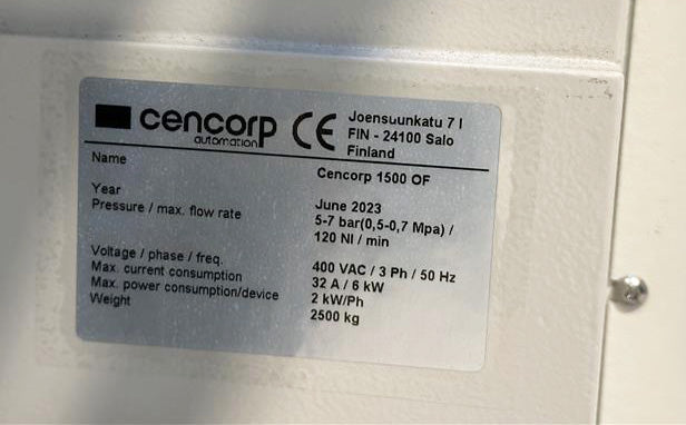 Cencorp 1500 OF