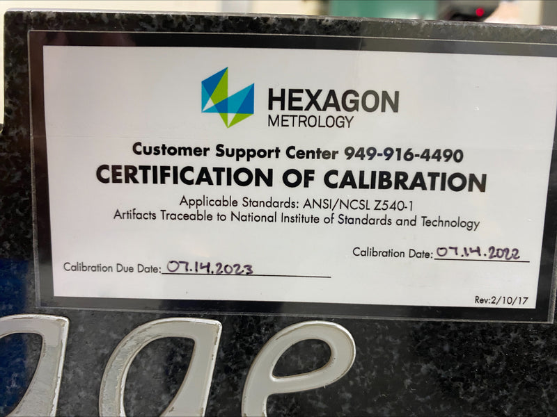 Brown & Sharpe Global Image 7107 CMM (Coordinate Measuring Machine)