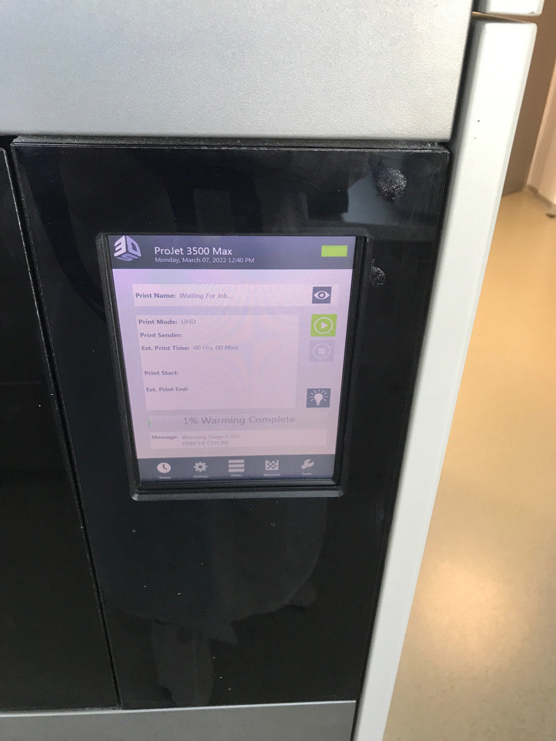 3D Systems ProJet 3500 HD Max 3D Resin Printer