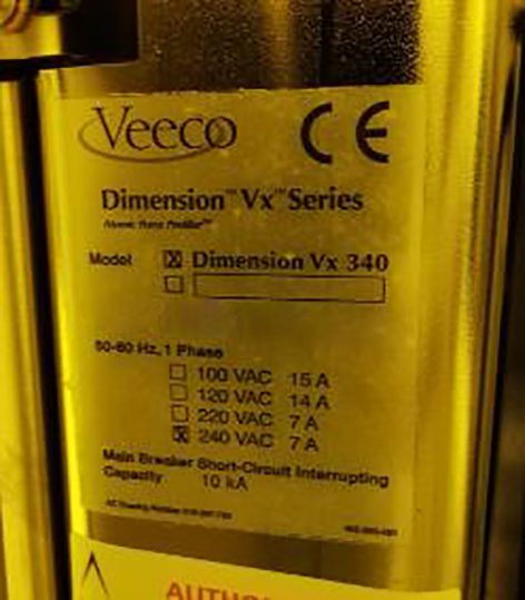 Bruker / Veeco Dimension Vx 340 Atomic Force Profiler (AFP)