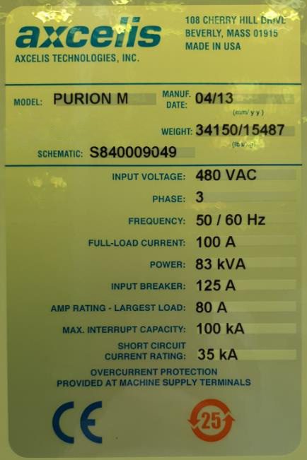 Axcelis Purion M Implanter