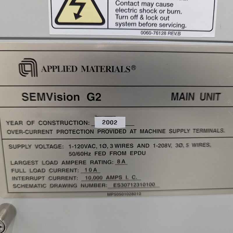 Applied Materials SEMVision G 2 CD-SEM (Critical Dimension Scanning Electron Microscope)