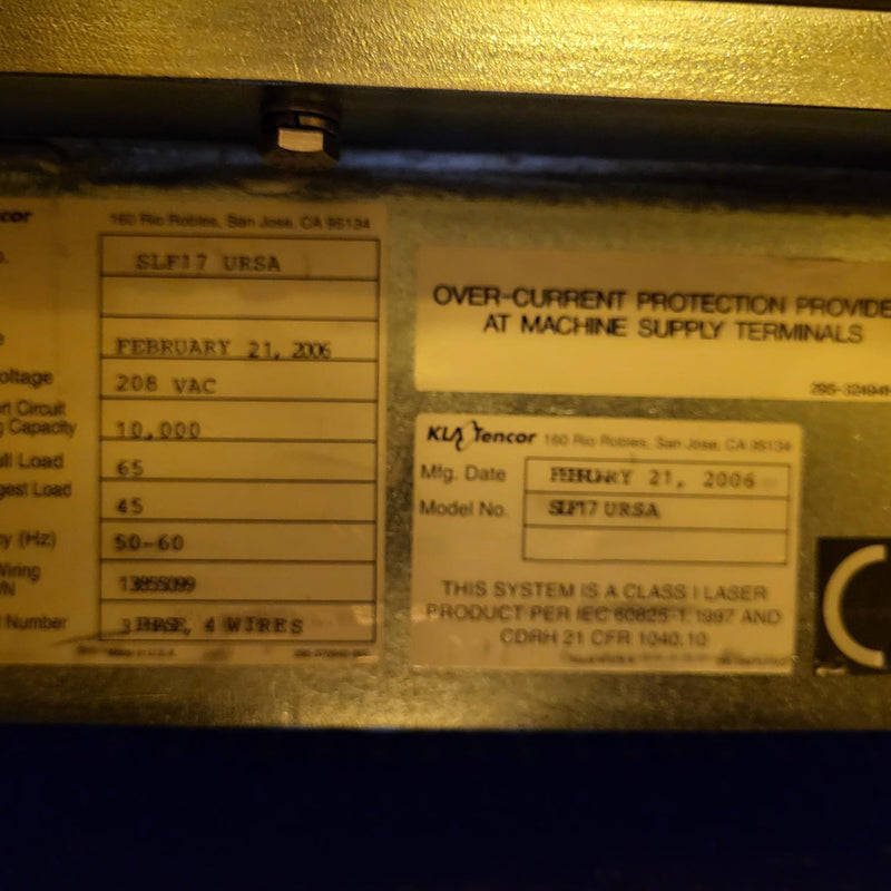 KLA SLF 17 Inspection System
