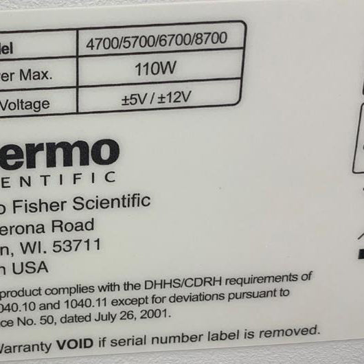 Thermo Scientific FTIR Spectrometer (Fourier Transform Infrared)
