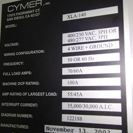 Cymer XLA 140