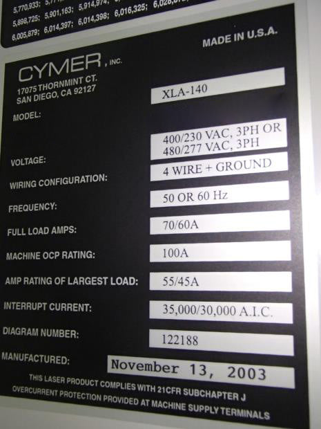 Cymer XLA 140