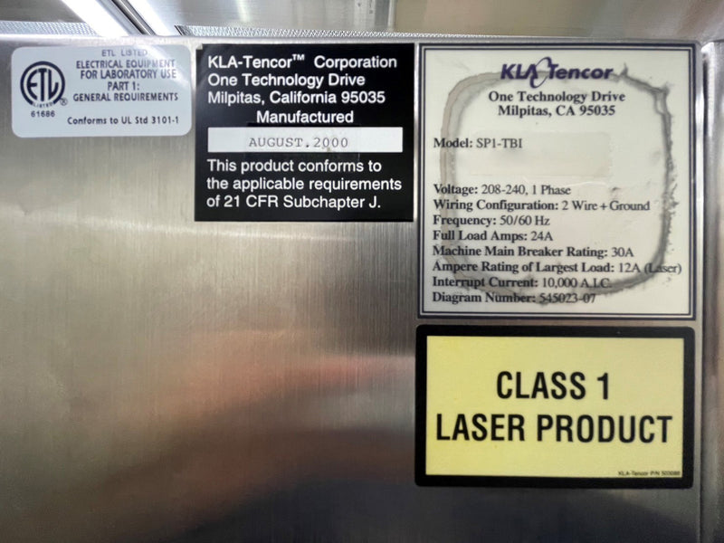 KLA Surfscan SP 1 TBI Particle Defect System