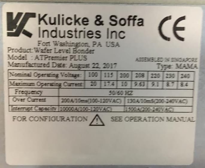 K&S AT Premier Plus Wire Bonder