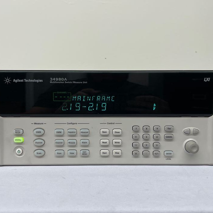 Agilent 34980 A Multifunction Switch / Measure Unit with DMM – Bridge ...