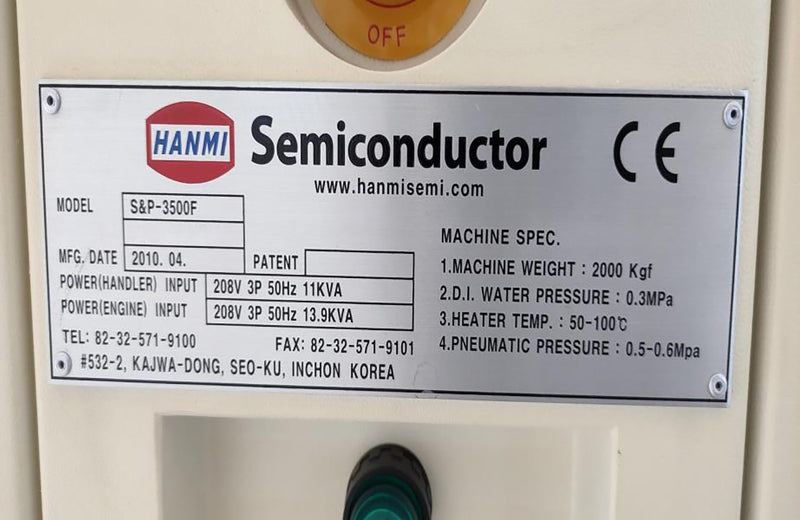 Hanmi 3500 F Sawing & Placement