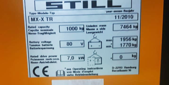 Still MX-XTR Forklift