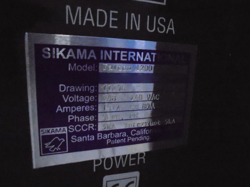 Sikama Falcon ICS 412 Coater / Washer