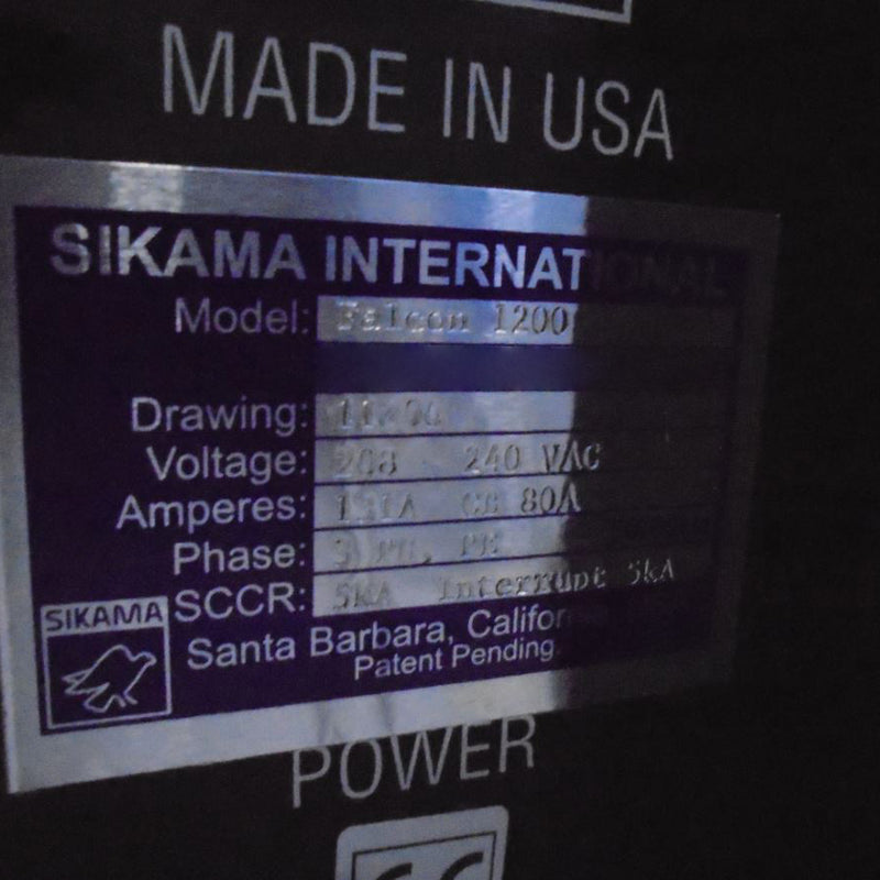 Sikama Falcon ICS 412 Coater / Washer