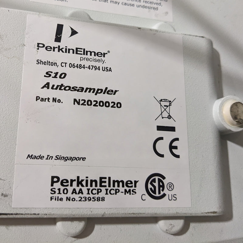 Perkin Elmer S 10 Auto Sampler