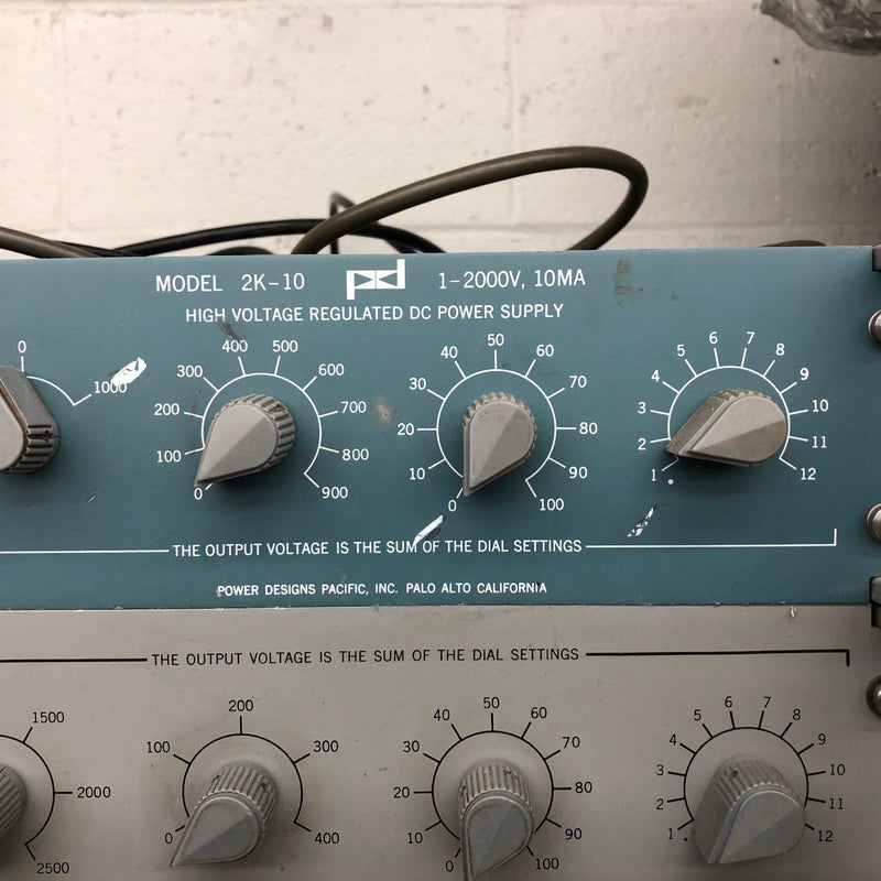 Power Design 2 K 10 High Voltage Power Supply