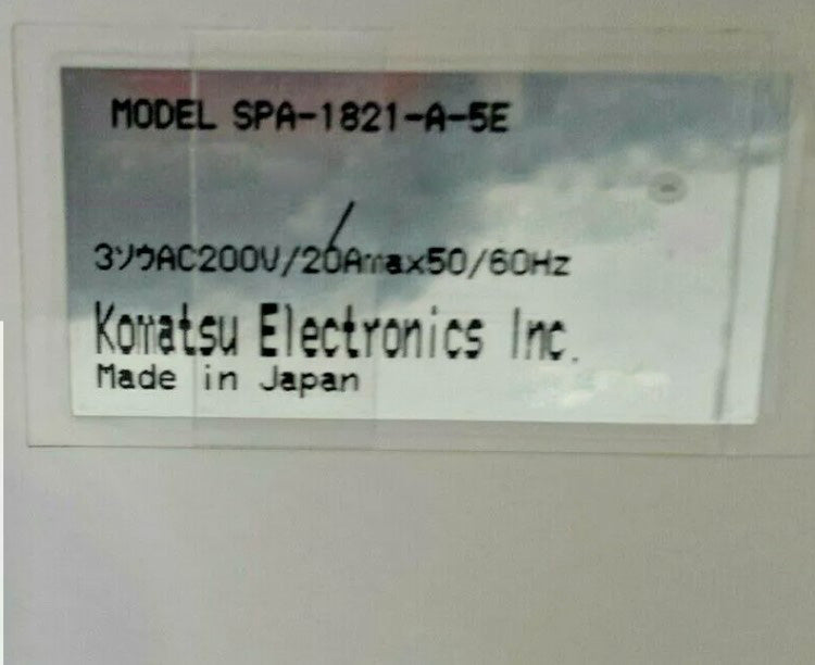 Komatsu SPA 1821 A 5 E Humidity / Temperature Controller
