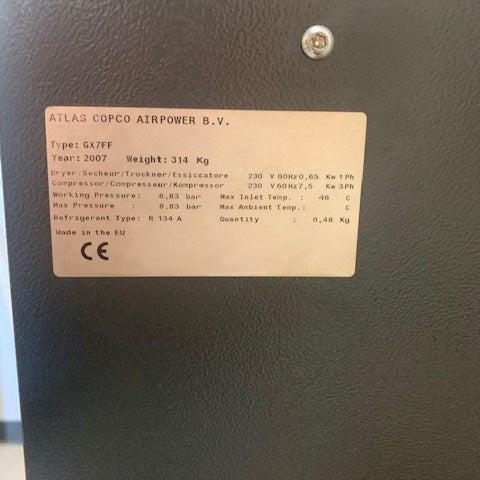 Atlas Copco GX 7 FF Compressor