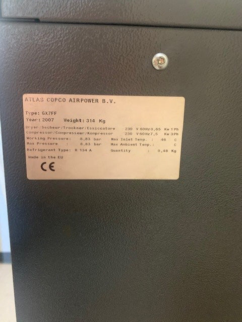 Atlas Copco GX 7 FF Compressor