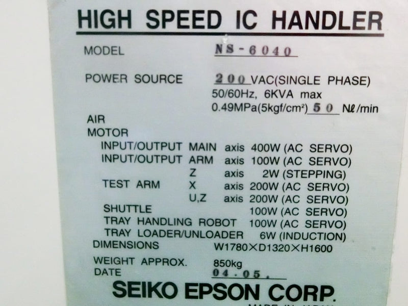 Seiko / Epson NS 6040 Handler