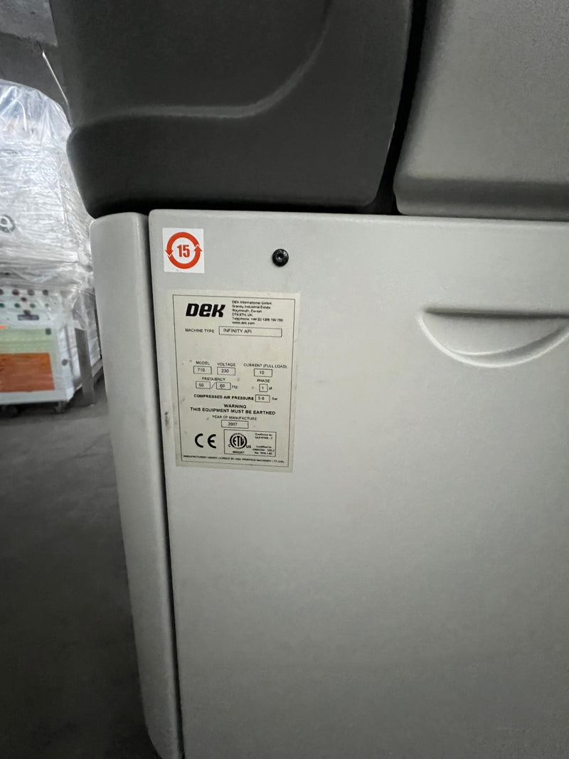Dek Infinity APi Screen Printer