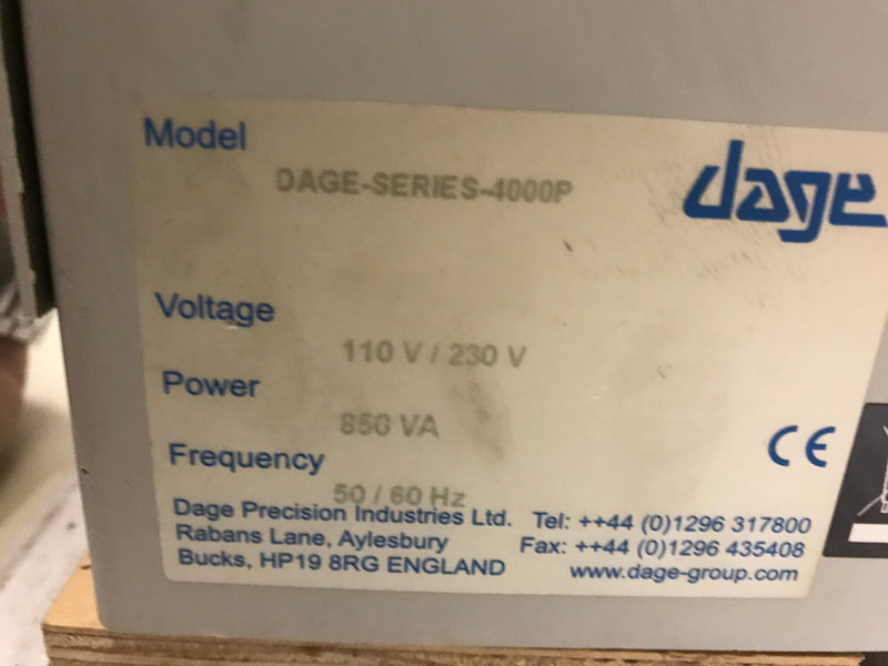 Nordson / Dage 4000 P Series Pull & Shear Tester